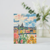 ドイツ アーヘン市 旅行 印象派 絵画 ポストカード (スタンド正面)