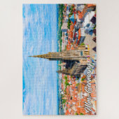 ドイツ、ウルムの美しい街 ジグソーパズル (縦)