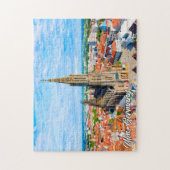 ドイツ、ウルムの美しい街 ジグソーパズル (縦)