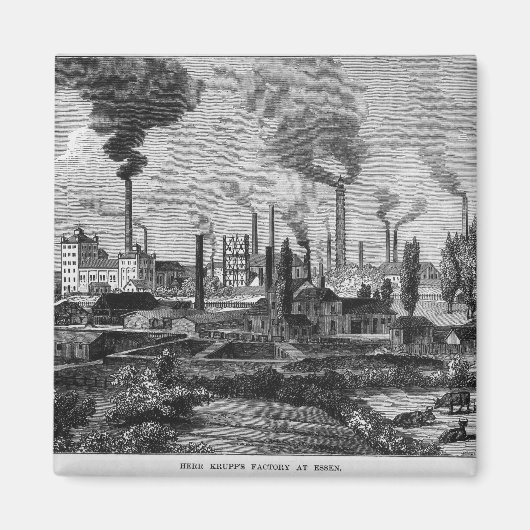 ドイツ・エッセンのHerr Kruppの工場 マグネット (正面)