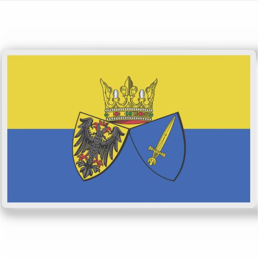 ドイツ・エッセン国旗 シール (正面)