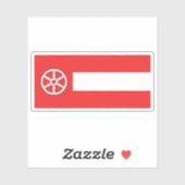 ドイツ・エルフルト国旗 シール (シート)