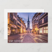 ドイツ，エルフルト ポストカード (正面/裏面)