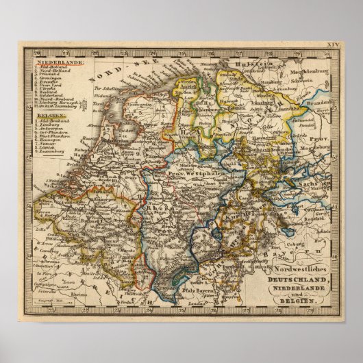 ドイツ、オランダ、ベルギー ポスター (正面)