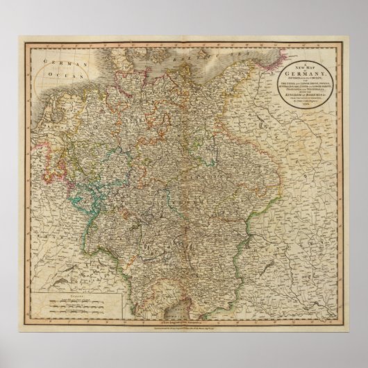 ドイツ、オーストリア、ボヘミア ポスター (正面)