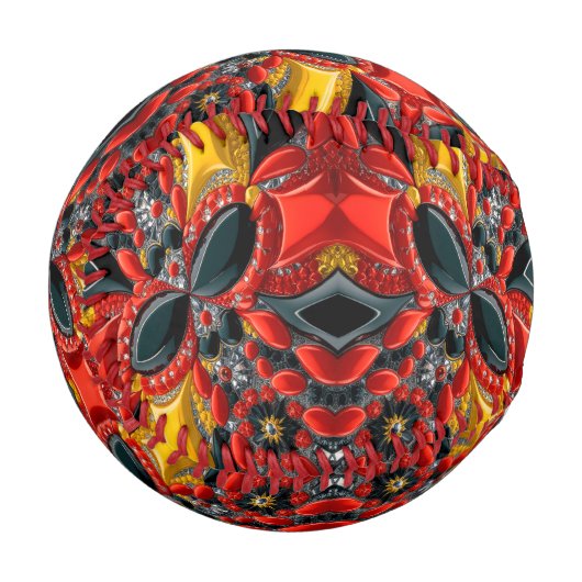 ドイツ・カラーの愛国野球 野球ボール (正面左)