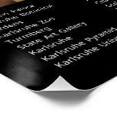 ドイツ，カールスルーエ ポスター (コーナー)