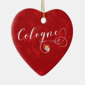 ドイツ，クリスマスツリーオーナメント，ケルンハート セラミックオーナメント (右)