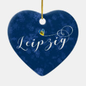 ドイツ，クリスマスツリーオーナメント，ライプツィヒハート セラミックオーナメント (裏面)