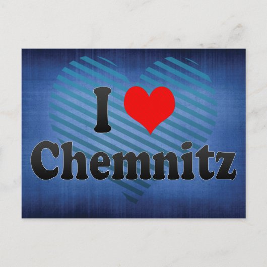 ドイツ、ケムニッツが大好き ポストカード (正面)