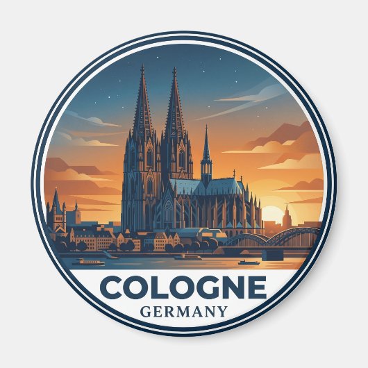ドイツ ケルン大聖堂 マグネット (正面)