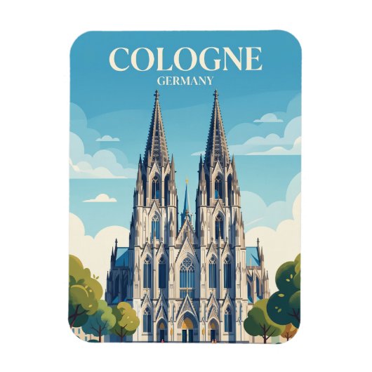ドイツ ケルン大聖堂 マグネット (縦)