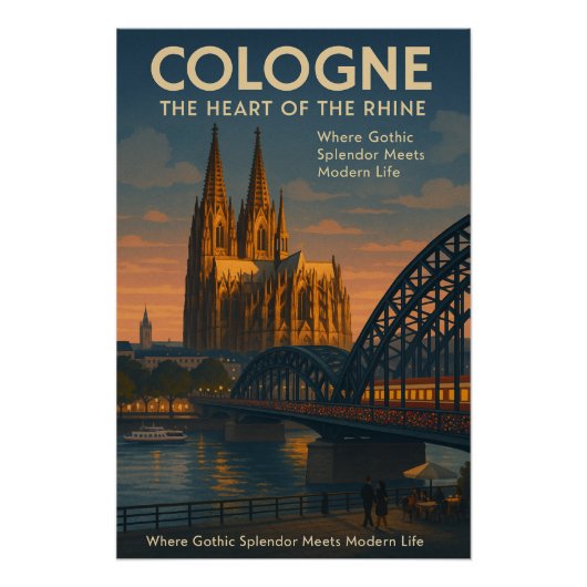 ドイツ ケルン旅行 ポスター (正面)