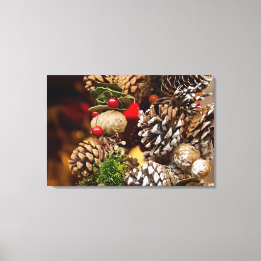 ドイツ、ケルン。ケルン大聖堂クリスマス キャンバスプリント (正面)