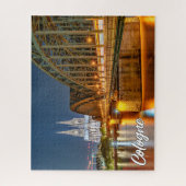 ドイツ、ケルン、ホーエンツォレルン橋 ジグソーパズル (縦)