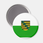 ドイツ，ザクセン マグネット (正面/裏面)