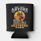 ドイツ・シェパードが嫌いな人を信じるな 缶クーラー (裏面)