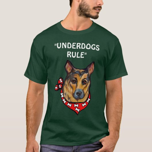 ドイツ・シェパードの弱者 Tシャツ (正面)