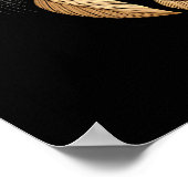 ドイツ・シェパード犬のアート フローラ ドイツ・シェパード犬のアート ポスター (角)