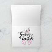 ドイツ・シェパード犬の折りたたみ式ホリデーカード シーズンカード (内部)