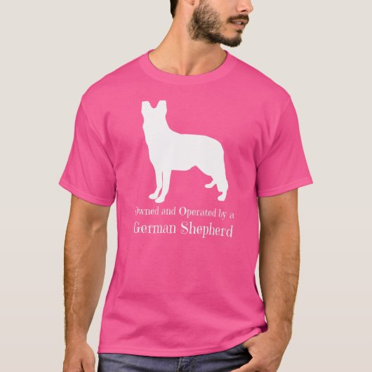 ドイツ+シェパード+アイルランド+ウルフハウンド犬所有運営 Tシャツ (正面)