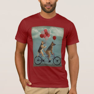 ドイツ·シェパード·タンデム Tシャツ