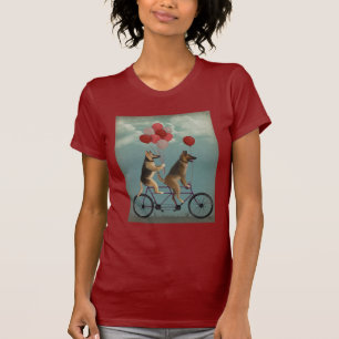 ドイツ·シェパード·タンデム Tシャツ