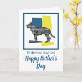 ドイツ・シェパード・ドッグ トリカラー 父の日カード カード (黄色い花)