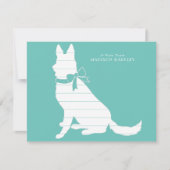 ドイツ・シェパード・ドッグ・パピー サンキューカード (正面)