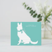 ドイツ・シェパード・ドッグ・パピー サンキューカード (スタンド正面)