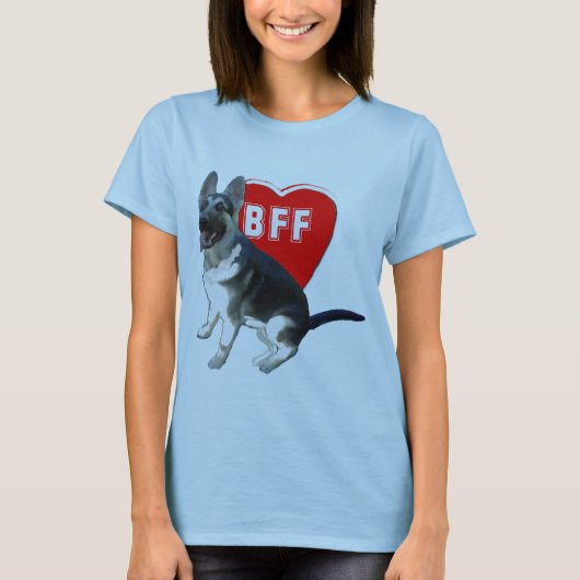 ドイツ·シェパード·BFF Tシャツ (正面)