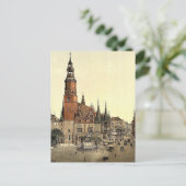 ドイツ、シレジア、ブレズラウ市庁舎（ヴロクラ市） ポストカード (スタンド正面)