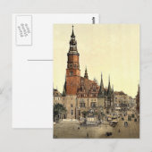 ドイツ、シレジア、ブレズラウ市庁舎（ヴロクラ市） ポストカード (正面/裏面)