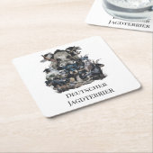 ドイツ・ジャグテリア スクエアペーパーコースター (アングル)