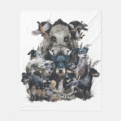 ドイツ・ジャグテリア フリースブランケット (正面)