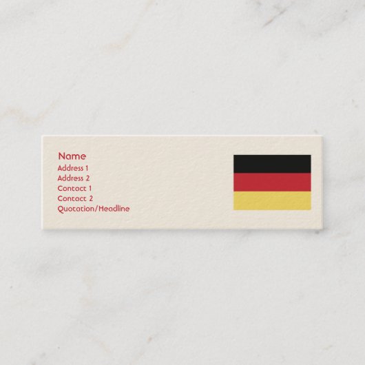 ドイツ-スキニー スキニー名刺 (正面)