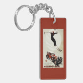 ドイツ-スキーヤーの跳躍 キーホルダー (正面左)