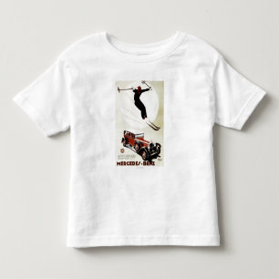 ドイツ-スキーヤーの跳躍 トドラーTシャツ