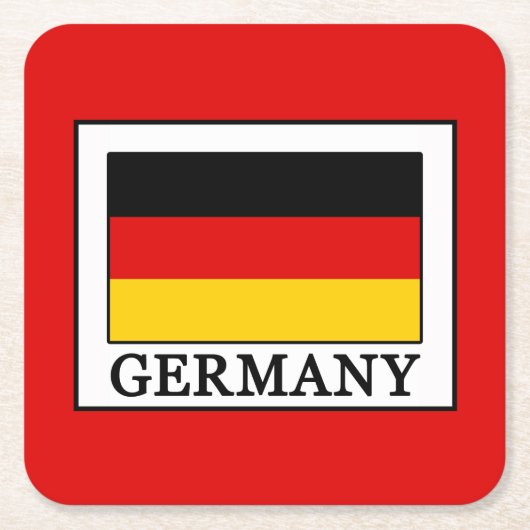 ドイツ スクエアペーパーコースター (正面)