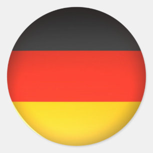 ドイツ-ステッカーの旗 ラウンドシール