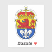 ドイツ、ダルムシュタットの紋章 シール (シート)