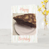 ドイツ・チョコレート・ケーキ カード (黄色い花)