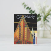 ドイツ.ドイツの都市建物。アーキテクチャ ポストカード (スタンド正面)