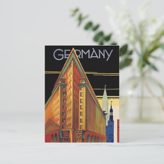ドイツ.ドイツの都市建物。アーキテクチャ ポストカード (スタンド正面)