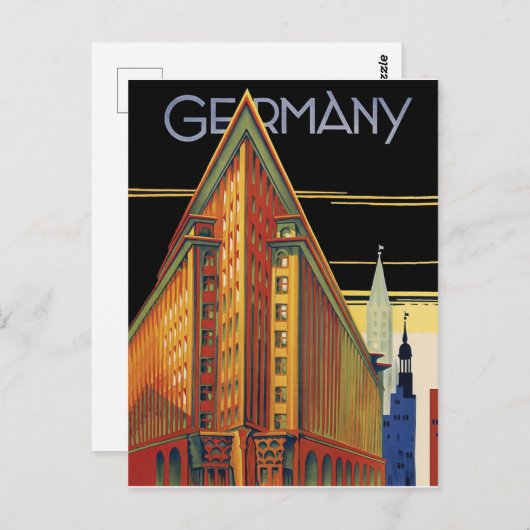 ドイツ.ドイツの都市建物。アーキテクチャ ポストカード (正面/裏面)