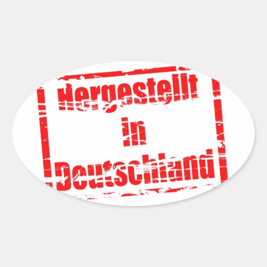 ドイツ – ドイツ製 楕円形シール (正面)