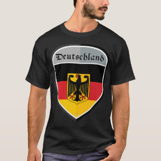 ドイツ・ドイツ・ドイツ・シールド国旗0 Tシャツ