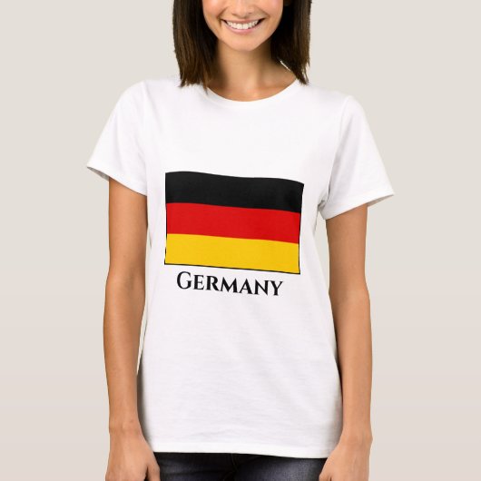 ドイツ(ドイツ)国旗 Tシャツ (正面)