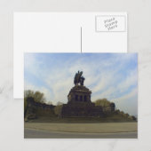 ドイツ、ドイツ、Deutsches Eck、Kaiser Wilhelm ポストカード (正面/裏面)