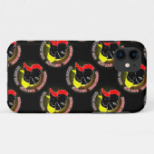ドイツ・ドッグ ブラック・レッド・ゴールド Case-Mate iPhoneケース (裏面(横))
